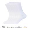 1SOCK2SOCK 6 Pack Diabetic Crew Socks, Therapeutic, Non-Binding Circulatory Silky Soft Cushioned Socks White X-Large view 2