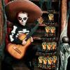 100 Pieces Day of The Dead Treat Bags, Black Da de Los Muertos Cellophane Plastic Candy Goodie Bags with 100 Silver Twist Ties for Halloween Decorations Day of The Dead Party Supplies view 4