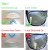 WENDA +1.50 Stick On Bifocal Lenses Reader Magnifying Adhesive Reading Lens Sticker Diving Scuba Mask Swimming Goggles Glasses Magnifier Add On (Transparent, +1.5) view 4