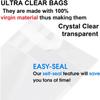 CuteBox 100pc (3" x 4") 2Mil Clear Flat Re-Sealable Food Grade Cellophane OPP Bags for Candy, Cookies, Baked Goods, Packaging and Retail, Merchandise, Storage, Organization view 3
