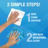 MiracleWipes for Glass, Disposable and Streak Free Cleaning Wipes for Mirrors, Windows, Kitchen, Home, and Auto- 60 Count view 4