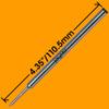 Jaymo Replacement for Cross Selectip 8523/8521 - Measures 4.375 in / 111 mm Long - Gel Rolling Ball Pen Refill - 6 Black + 6 Blue view 2