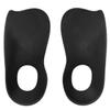 1 Pair of Arch Support Inserts Orthotic Insole Plantar Fasciities Insoles for Flatfoot Corrector Shoe Pads with Hole (Black L) view 3