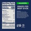 Archer Jerky Beef Jerky Sticks Jalapeno - Grass Fed Beef Sticks Individually Wrapped, Bulk, Protein Snack Packs, Gluten Free, Paleo, Keto, Sugar Free - 1 oz Each (Pack of 18) view 2
