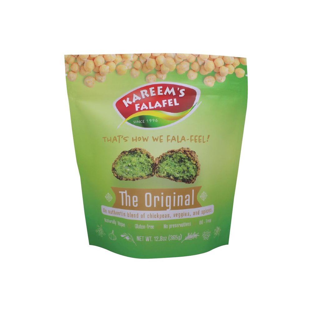 Kareem's Frozen Falafel - Vegan/Gluten-Free Authentic 4LB (64oz) Fresh/Frozen Falafel Mix (Uncooked & Oil Free)