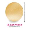 Anniversary House Gold Foil 25cm-1 Pc 10-inch, Pack of 1, Individually Wrapped, Sturdy Fibre Cake Drum Round, DRW10G, Board view 2