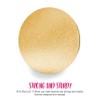 Anniversary House Gold Foil 25cm-1 Pc 10-inch, Pack of 1, Individually Wrapped, Sturdy Fibre Cake Drum Round, DRW10G, Board view 4