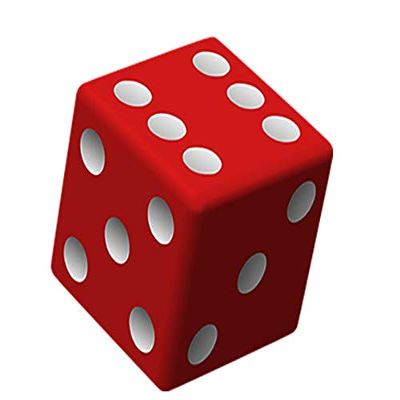 1/2 Sheet - Red Casino Dice Las Vegas Birthday - D24650 - 2D Edible Cake Cupcake Party Topper