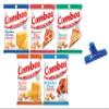 COMBOS Cheddar Cheese Cracker, Pepperoni Pizza, Pizzeria, Cheddar Cheese Pretzel, and Buffalo Blue Cheese, 6.3 Ounce (Pack of 5) - with Make Your Day Bag Clip view 1