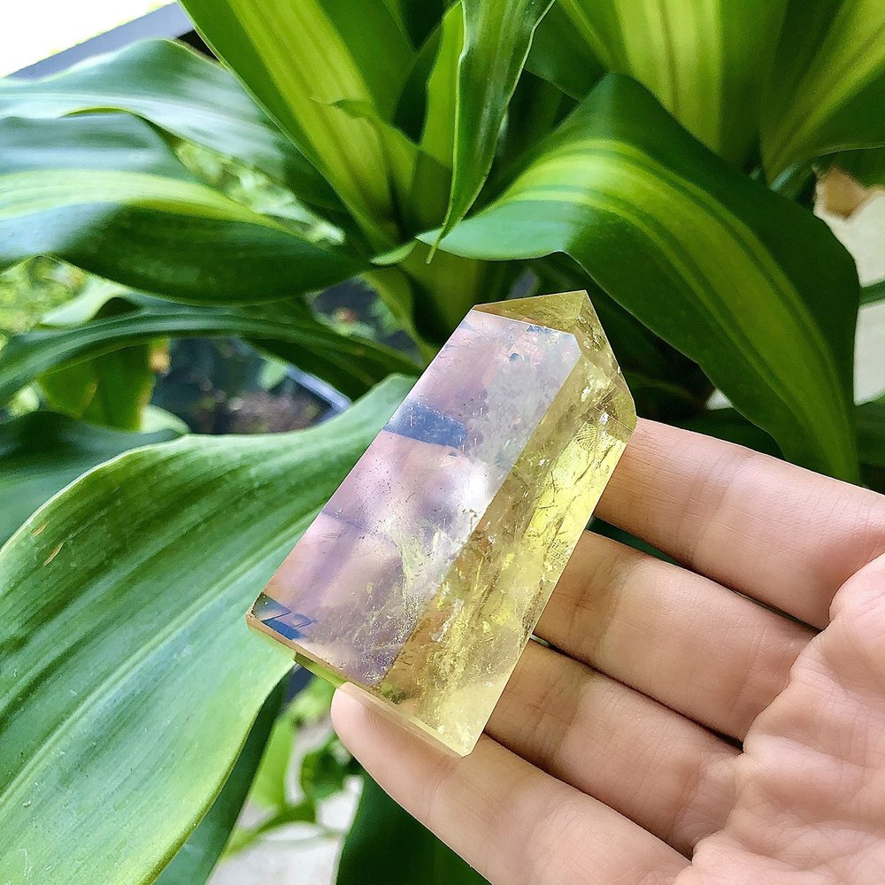 Citrine Lemon Obelisk Point. Psychic