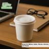 [1000 PACK] 4 oz White Disposable Paper Coffee Espresso Cups with White Lids - White Paper Disposable Coffee Hot Tea Cups Espresso - Bio Degradable Eco Friendly Hot Beverage, To Go, Wholesale view 4