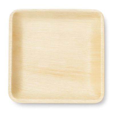 10 Inch Square Palm Leaf Disposable Dinnerware  Eco-Friendly Organic Plates, Biodegradable Partyware, Alternative to Paper, Bamboo & Plastic Plates  Perfect for Thanksgiving, Weddings & Dinners