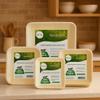 10 Inch Square Palm Leaf Disposable Dinnerware  Eco-Friendly Organic Plates, Biodegradable Partyware, Alternative to Paper, Bamboo & Plastic Plates  Perfect for Thanksgiving, Weddings & Dinners view 2