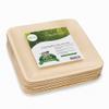 10 Inch Square Palm Leaf Disposable Dinnerware  Eco-Friendly Organic Plates, Biodegradable Partyware, Alternative to Paper, Bamboo & Plastic Plates  Perfect for Thanksgiving, Weddings & Dinners view 3