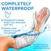 100% Waterproof Cast Covers for Shower Arm Adult - Tight Seal - 2pk Reusable Cast Protectors - Full Arm Bag Sleeves - Strong and Durable view 4