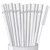 12 Pieces 9 Inches Clear Reusable Plastic Straws for Tall Cups, Tumblers and Mason Jars, BPA-Free Unbreakable Drinking Straws with 1 Cleaning Brush, Not Dishwasher Safe view 1