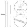 12 Pieces 9 Inches Clear Reusable Plastic Straws for Tall Cups, Tumblers and Mason Jars, BPA-Free Unbreakable Drinking Straws with 1 Cleaning Brush, Not Dishwasher Safe view 2