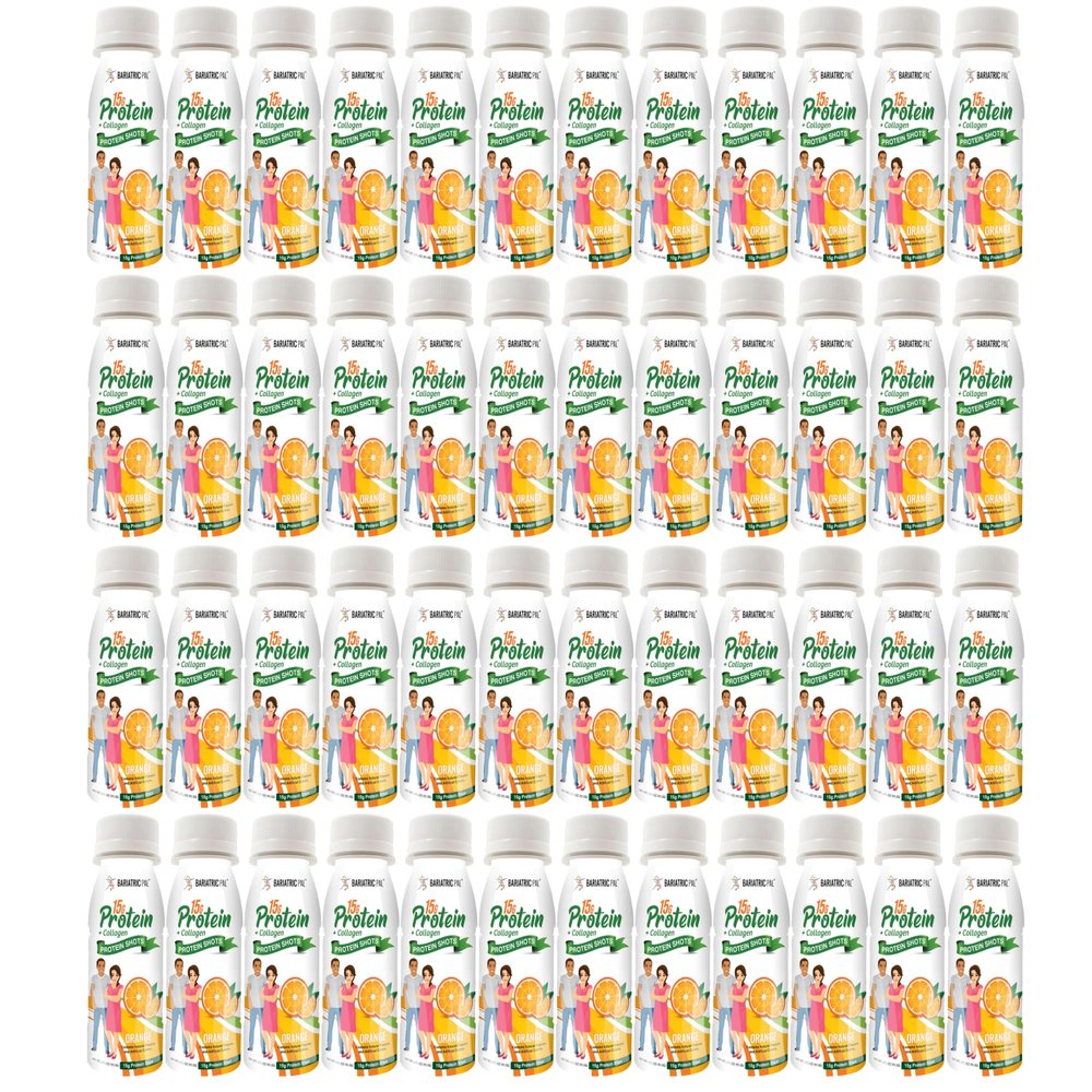 BariatricPal 15g Whey & Collagen Complete Protein Shots - Orange