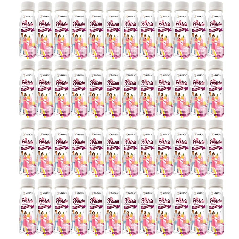 BariatricPal 15g Whey & Collagen Complete Protein Shots - Pink Lemonade