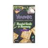 Wisecrackers Snack Crackers, Roasted Garlic & Rosemary, 4.0 Ounce (Pack of 6), Made with Real Ingredients, Non-GMO, Kosher view 2