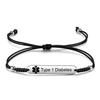 JF.JEWELRY Diabetes Awareness Bracelet | Pre Engraved Type 1 Diabetes Medical Alert ID Bracelet view 1