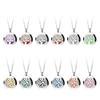 2PCS Essential Oil Diffuser Necklaces (Tree of Life & Cloud) + 48PCS 17mm Replacement Felt Pads view 4