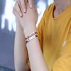 JF.JEWELRY Type 1 Diabetes Bracelet, Medical Alert ID for Women, Pre-engraved Nylon Rope Adjustable Bracelet - Red view 2