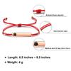 JF.JEWELRY Type 1 Diabetes Bracelet, Medical Alert ID for Women, Pre-engraved Nylon Rope Adjustable Bracelet - Red view 4