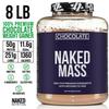 NAKED Chocolate Mass Gainer - All Natural Weight Gainer Protein Powder - 8lb Bulk, GMO Free, Gluten Free & Soy Free. No Artificial Ingredients - 1,360 Calories view 3