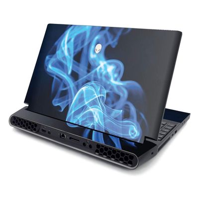 MightySkins Skin for Alienware AREA-51M R2 (2020) - Abstract Black | Protective, Durable, and Unique Vinyl Decal wrap Cover | Easy to Apply, Remove, and Change Styles | Made in The USA