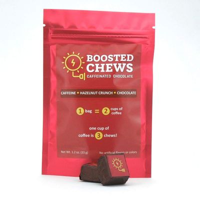 Boosted Chews Caffeinated Chocolate Chews 3 Pack (Hazelnut Crunch)