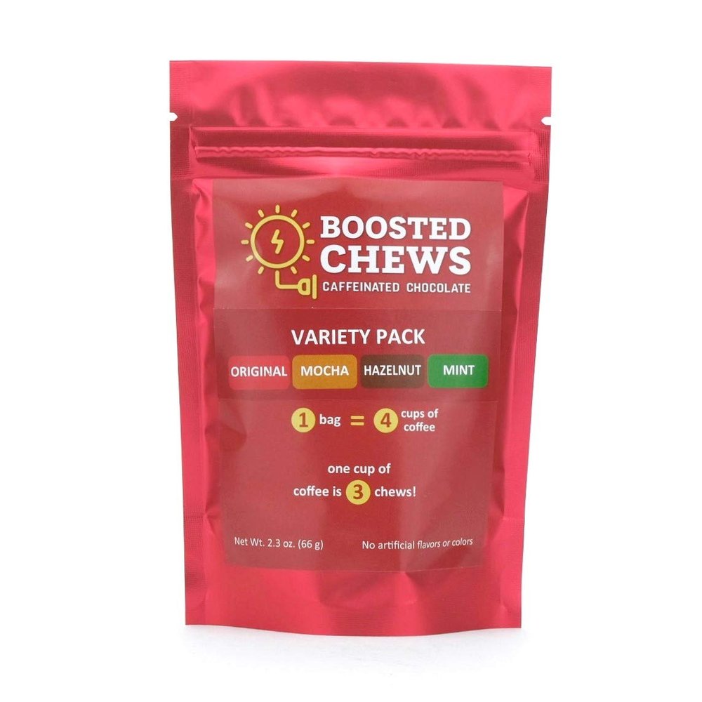 Boosted Chews Caffeinated Chocolate Chews 3 Pack (Variety Pack)