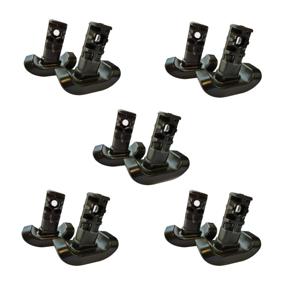 Stander Replacement Ski Glides, Compatible with Stander's Wonder-Walker and Wonder-Walker-Plus, Black, 5-Pack