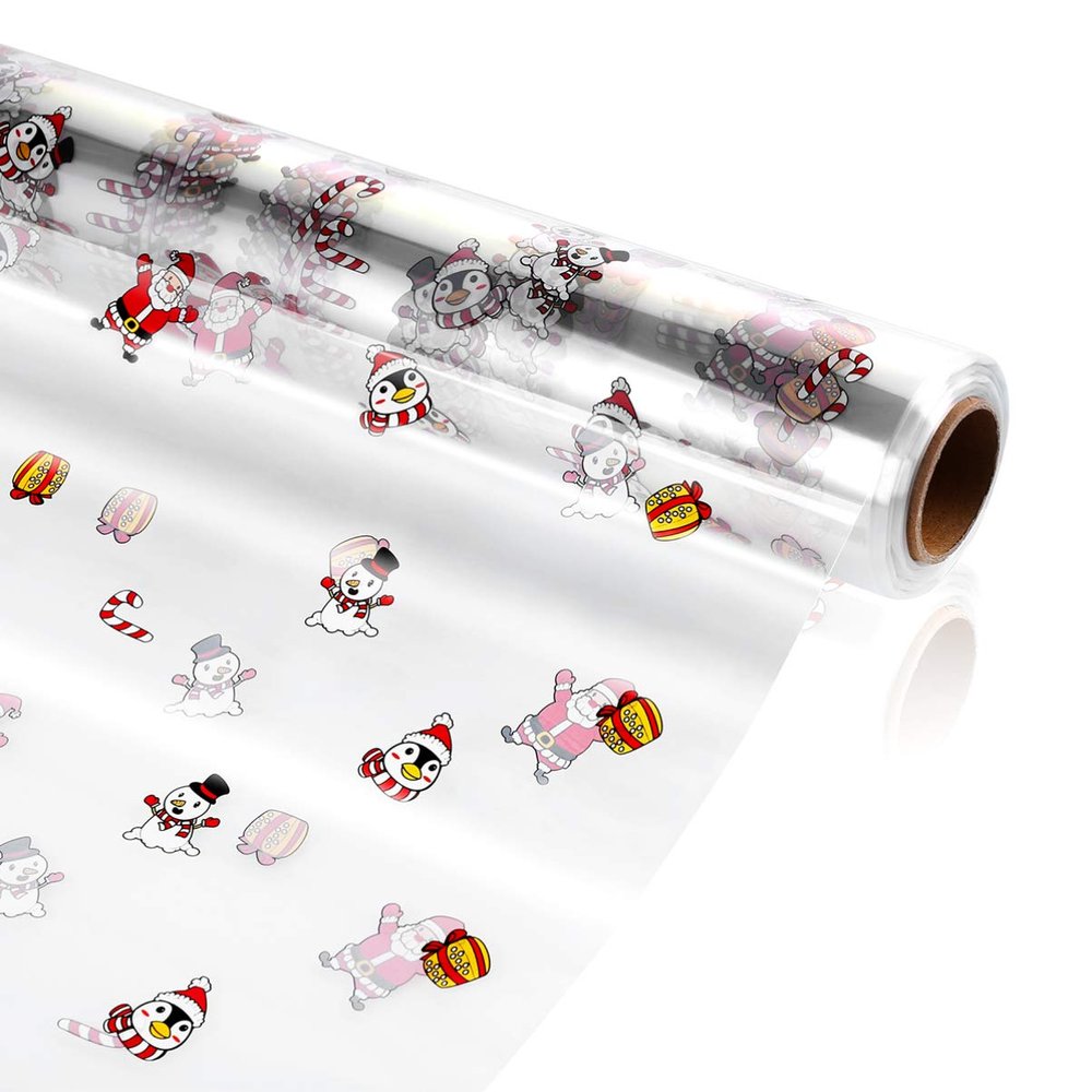 NUOBESTY Clear Cellophane Wrap Roll Cellophane Bags Wrappings Celophane Basket Wrapfor Craft Basket For Arts & Crafts Baskets(3000x80cm)