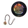 Acxico 1pcs Orgonite Pendant Sri Yantra Necklace Sacred Geometry Chakra Energy Necklace Gift view 1