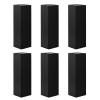 BLK&WH 6 Wine Gift Boxes 13.5x4.5x4 Inches, Magnetic Closure Collapsible Wine Bottle Gift Boxes for Liquor and Champagne (Matte Black) view 1