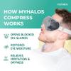 MyHalos Heated Eye Mask for Dry Eyes - Steam Warm Compress for Eyes - Remove Styes, Chalazion Therapy Warming and Heating Pad Hot Compress - Moist Heat Mask for Blepharitis & MGD - FSA|HSA Eligible view 3