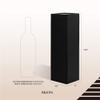BLK&WH 2 Wine Gift Boxes 13.5x4.5x4 Inches, Magnetic Closure Collapsible Wine Bottle Gift Boxes for Liquor and Champagne (Matte Black) view 4