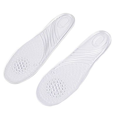 1pair Transparent Gel Insoles for Women Comfortable - Massage Insoles Invisible Arch Support Shoe Pads