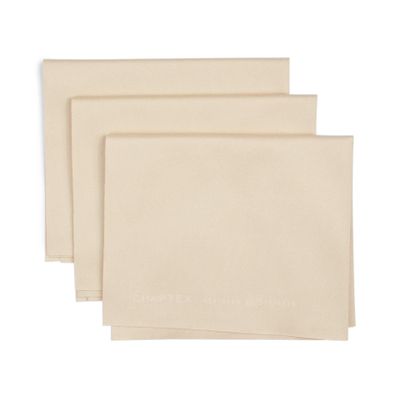 Chaptex Cloth - Military Grade Microfiber (M.G.M.) - Cleaning Cloth - Lint Free - Washable & Reusable - Medium 8" x 6" - 3 Pack - Khaki