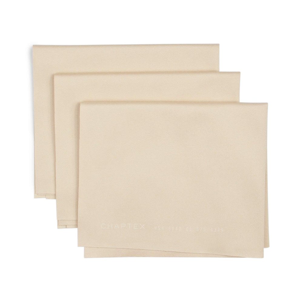 Chaptex Cloth - Military Grade Microfiber (M.G.M.) - Cleaning Cloth - Lint Free - Washable & Reusable - Medium 8" x 6" - 3 Pack - Khaki