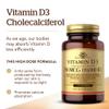Solgar Vitamin D3 Cholecalciferol 250 MCG 10000 IU Softgels Helps Maintain Healthy Bones Teeth Immune System Support Non-GMO Gluten, Dairy Free Servings, 180 Count view 3
