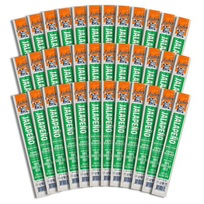 Archer Jerky Beef Jerky Sticks Jalapeno - Grass Fed Beef Sticks Individually Wrapped, Bulk Snack Packs, Gluten Free, Paleo, Keto, Sugar Free - 1 oz (Pack of 36)