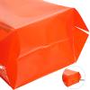 Outus 50 Pieces Halloween Jack O Lantern Pumpkin Treat Bags Flat Cellophane Orange Treat Candy Bags Halloween Plastic Party Favor Decor for Bakery, Popcorn, Cookie Candy Dessert with Gold Twist Ties view 2
