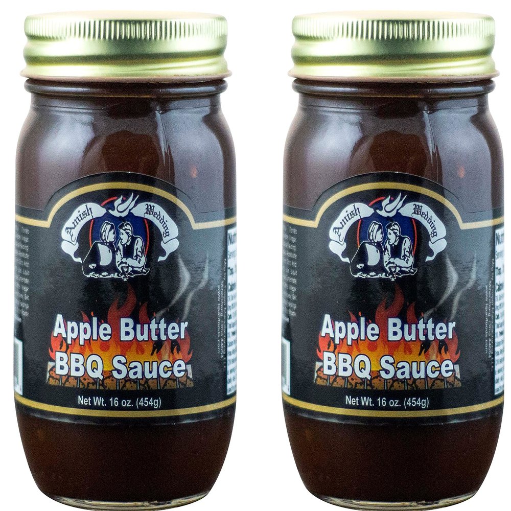 Amish Wedding Apple Butter BBQ Sauce 15 Ounces (Pack of 2)