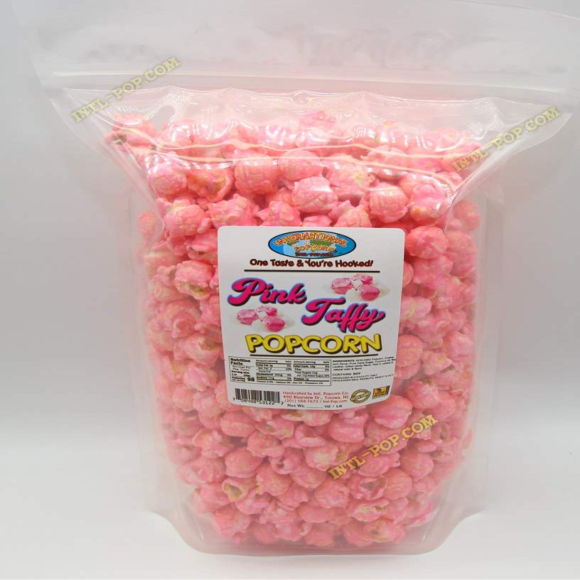 Baby Pink Popped Popcorn  1.4 LB Bag  Made with Organic Popcorn  Strawberry Taffy Flavor  Non-GMO  Gluten Free  Nut Free  Great for Birthday Party or Gender Reveal