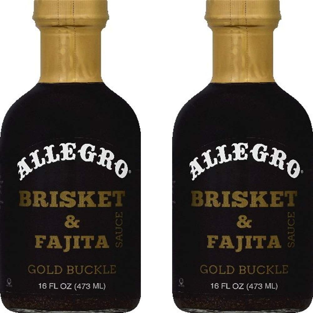 ALLEGRO - The Marinate Everything Marinades - Gold Buckle Brisket & Fajita Sauce - 16 oz, Pack of 2