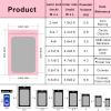100 Pcs Resealable Mylar Bags, Sealable Odor Proof Foil Pouch Bag with Clear Window, Small Bussiness Packaging Supplies (Pink, 4.7 X 7.9 Inch) view 3