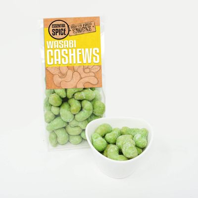 Essential Spice Wasabi Flavored Cashews, 4 Oz
