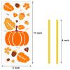 100 Pcs Fall Thanksgiving Treat Bags, Thanksgiving Fall Cellophane Treat Bag Plastic Autumn Maple Leaf Pumpkin Candy Goodie Gift Bag with Twist Ties Party Supplies for Thanksgivings Falls Party Favors view 2